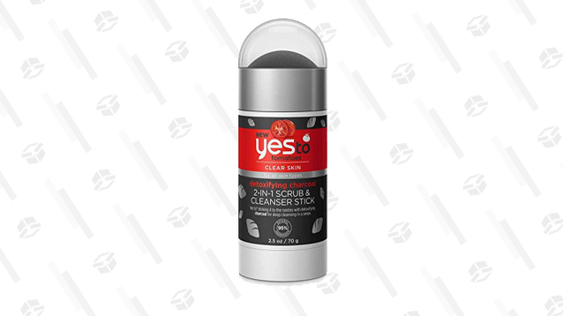 Yes to Tomatoes Charcoal Scrub Stick is a roll-on face scrub that you can throw into your gym bag for a quick application after you shower.